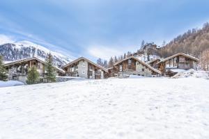 ヴァル・ディゼールにあるChalet Marie - Les Chalets COVARELの山小屋前の雪原