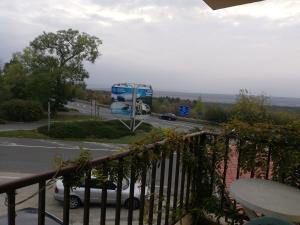 a view of a highway with a bus on the road at Bar & Guests room ELA in Dolen Bliznak