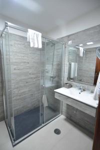 Koupelna v ubytování Hotel Salgueiro