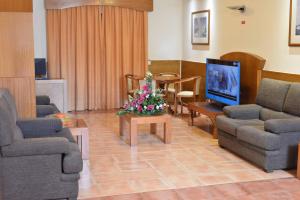 TV a/nebo společenská místnost v ubytování Hotel Salgueiro