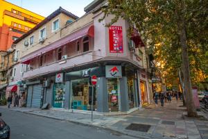 a building on the side of a street at Center Elite Tirana in Tirana