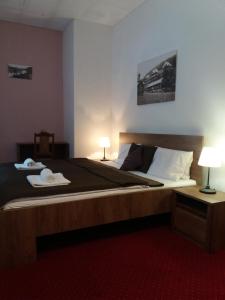 Posteľ alebo postele v izbe v ubytovaní Hotel Džbán