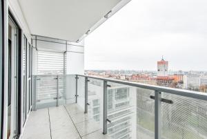 Balkón alebo terasa v ubytovaní Super-Apartamenty International Fair