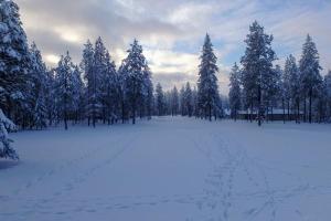 Studio on the Fairway Chewelah Golf Course durante l'inverno