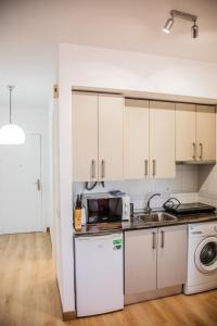 Kuchyň nebo kuchyňský kout v ubytování FIBES Apart Loft by Valcambre