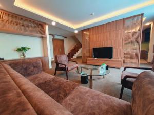 Χώρος καθιστικού στο Muong Thanh Dien Chau Hotel