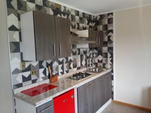 مطبخ أو مطبخ صغير في Lodging Quirinal