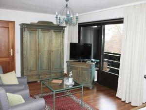 TV a/nebo společenská místnost v ubytování Hotel garni Bellevue