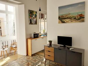 Η κουζίνα ή μικρή κουζίνα στο Los Balcones de Cádiz