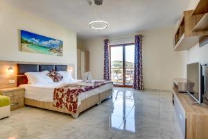 Spa Hotel Montefila客房内的一张或多张床位