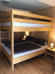 Postel nebo postele na pokoji v ubytování Ferienwohnung Schnetzer Au + 21 fotografií