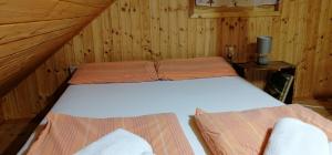 Ein Bett oder Betten in einem Zimmer der Unterkunft Robinzonski smještaj Green Peak