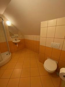 Kylpyhuone majoituspaikassa Penzion Tatrakon