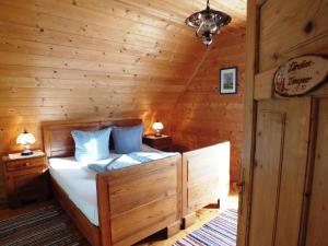 Postel nebo postele na pokoji v ubytování Ferienhaus "Zur alten Schmiede"