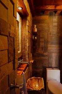 Kylpyhuone majoituspaikassa Hotel Casa de Gandhi