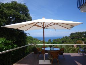 A balcony or terrace at Navarro Hill Resort
