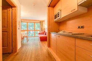 Kuchyň nebo kuchyňský kout v ubytování Residence Grüne Laterne - Lanterna Verde