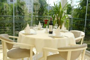 Balkón nebo terasa v ubytování Hotel Ternopil