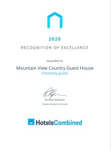 a screenshot of the horizons configured documentation of excellence website at Mountain View Country Guest House in Cradock