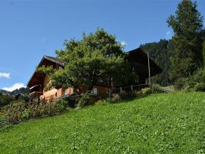 una casa al lado de una colina de hierba en Apartment Meielblick by Interhome en Gstaad