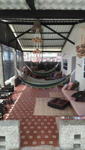 Ruang duduk di Zéfiro Hostal