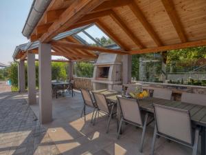 Balkón nebo terasa v ubytování Holiday Home Races by Interhome