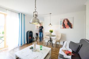Posezení v ubytování Ostseestrandliebe Villa Sanddorn Nr2