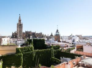 Nespecifikovaný výhled na destinaci Sevilla nebo výhled na město při pohledu z apartmánu