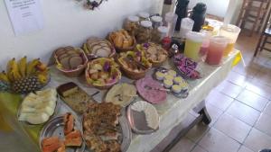 Comida no chalé ou em algum lugar perto