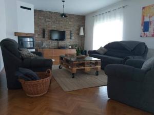 Kuchyň nebo kuchyňský kout v ubytování Villa Sorella Baranja
