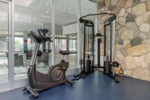 
The fitness center and/or fitness facilities at Super 8 by Wyndham Macleod Trail Calgary
