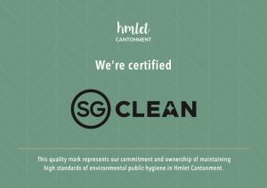 Certifikát, hodnocení, plakát nebo jiný dokument vystavený v ubytování Habyt Cantonment - formerly Hmlet Cantonment