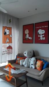 Posezení v ubytování Geo38 Residence Snoopy