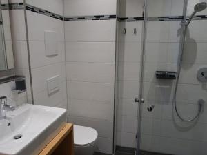 Koupelna v ubytování Hotel Gasthaus Krone