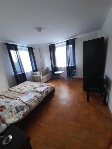 Posteľ alebo postele v izbe v ubytovaní Pensjonacik Zacisze
