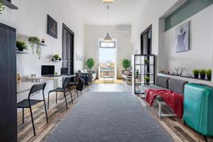 TV a/nebo společenská místnost v ubytování Bee Hostel