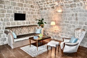 Χώρος καθιστικού στο Boutique Hotel Kazbek