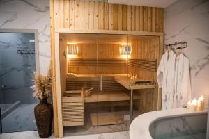 Kúpeľňa v ubytovaní Lagaria Hotel