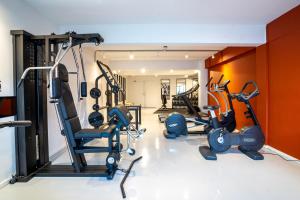 Fitness centrum a/nebo fitness zařízení v ubytování Gooiland Hotel