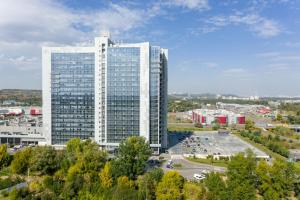 Nespecifikovaný výhled na destinaci Kyjev nebo výhled na město při pohledu z hotelu