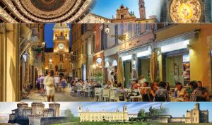 Nespecifikovaný výhled na destinaci Parma nebo výhled na město při pohledu z hotelu