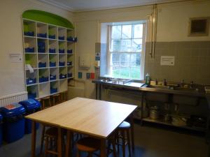 Eldhús eða eldhúskrókur á Ingleton Hostel