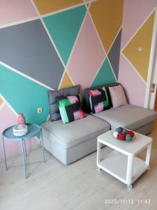 A seating area at Karditsa Home Sweet Home 68 τ.μ