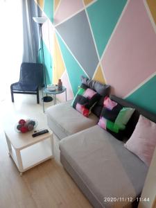 A seating area at Karditsa Home Sweet Home 68 τ.μ