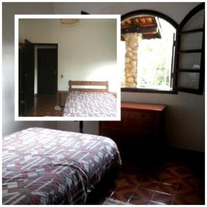 Cama ou camas em um quarto em Sitio na Serra da Mantiqueira Águas do Canjarana