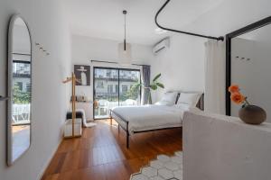 Postel nebo postele na pokoji v ubytování Su Jiu Apartment