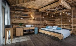 Posteľ alebo postele v izbe v ubytovaní GipfelKreuzLiebe Senhoog Luxury Holiday Homes