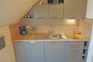 Kuchyň nebo kuchyňský kout v ubytování Ferienwohnung An der Dorfmauer + 37 fotografií