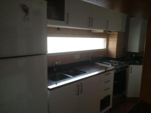 a small kitchen with a sink and a window at Parana in Rosario