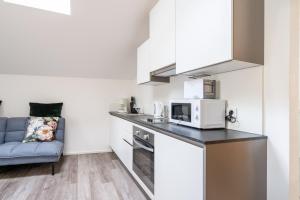 Kuchyňa alebo kuchynka v ubytovaní Kaiser Max Design Appartements